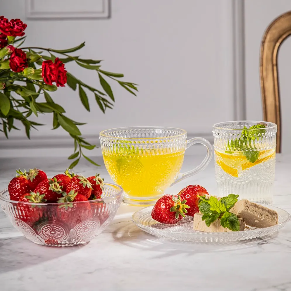 Talerz deserowy szklany Altom Design Daisy 17 cm - altom.pl