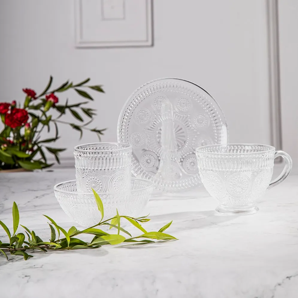 Talerz deserowy szklany Altom Design Daisy 17 cm - altom.pl