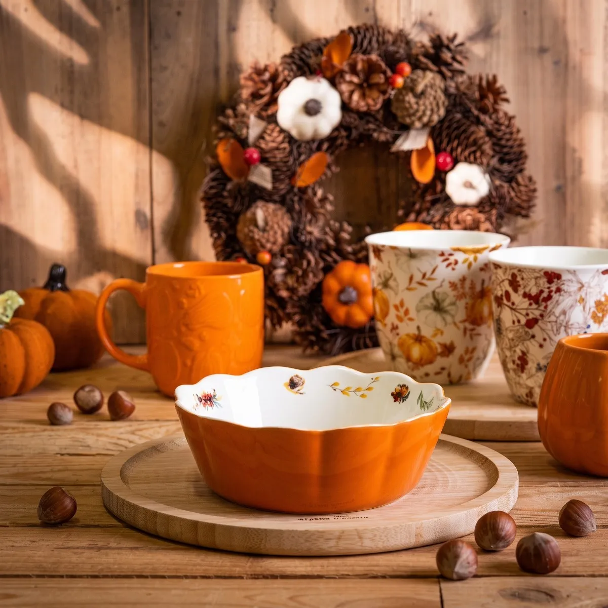 Miska salaterka porcelanowa Altom Design Pumpkin 15 cm