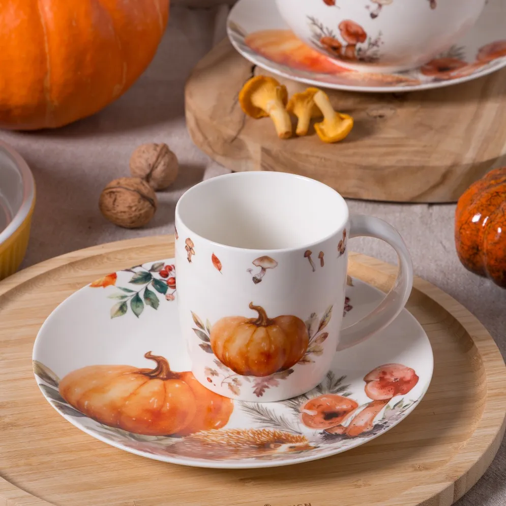 Talerz deserowy ceramiczny Altom Design Leśne Opowieści 20 cm - altom.pl